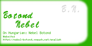 botond nebel business card